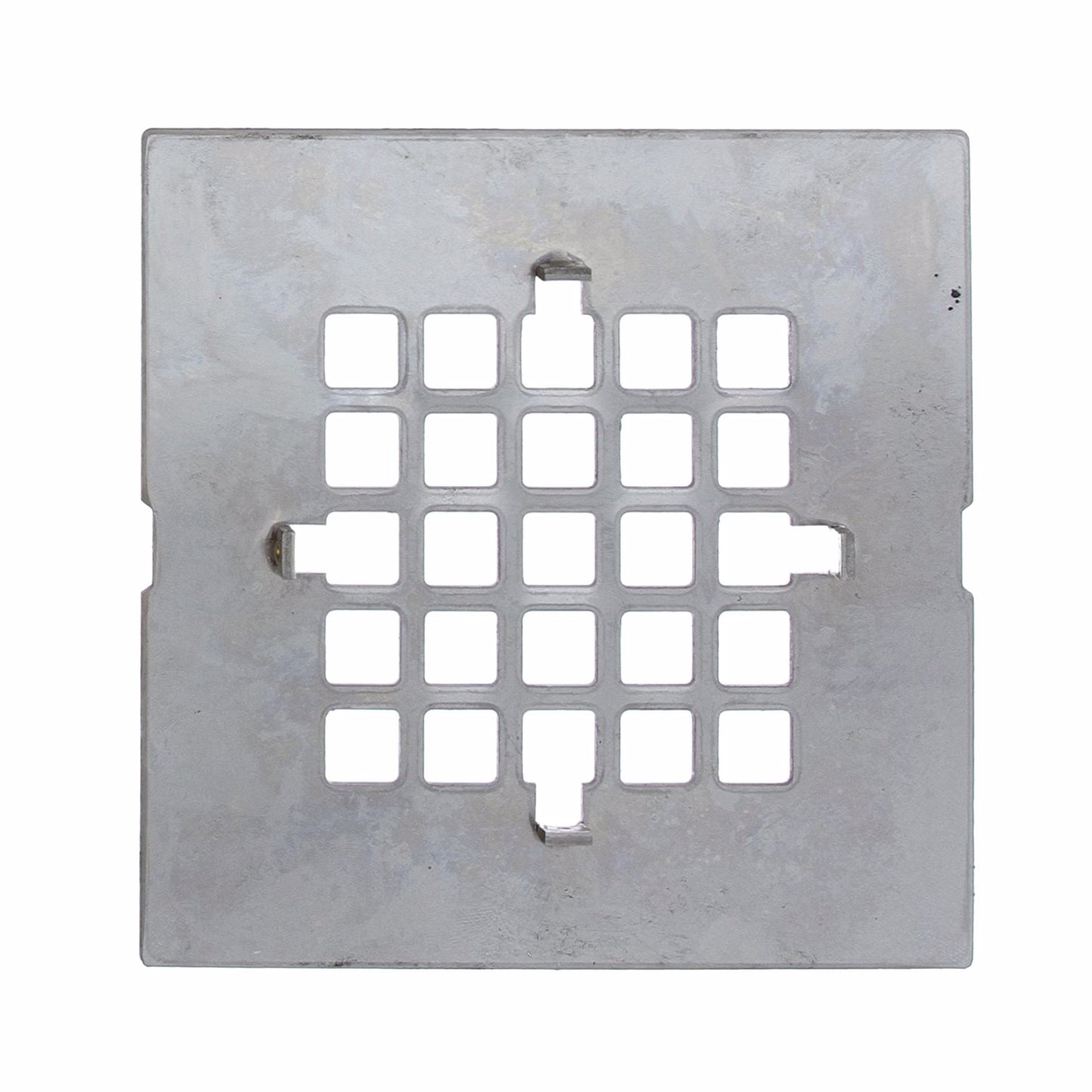 Jones Stephens C60888 4-1/4" Polished Stainless Steel Square Strainer, Snap-In