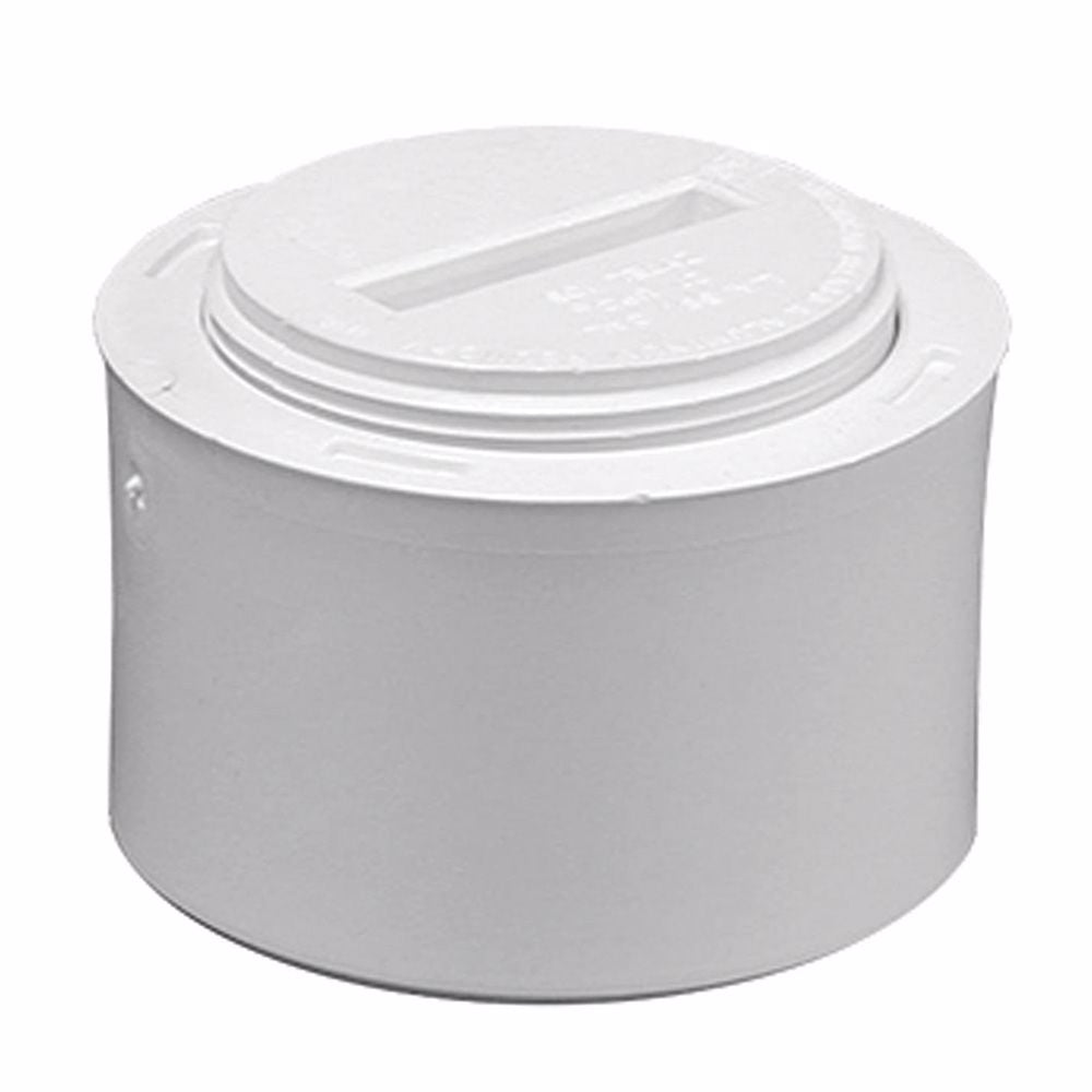 Jones Stephens C61023 2" x 3" PVC Fit-Flush Cleanout with 2" IPS Countersunk Plug