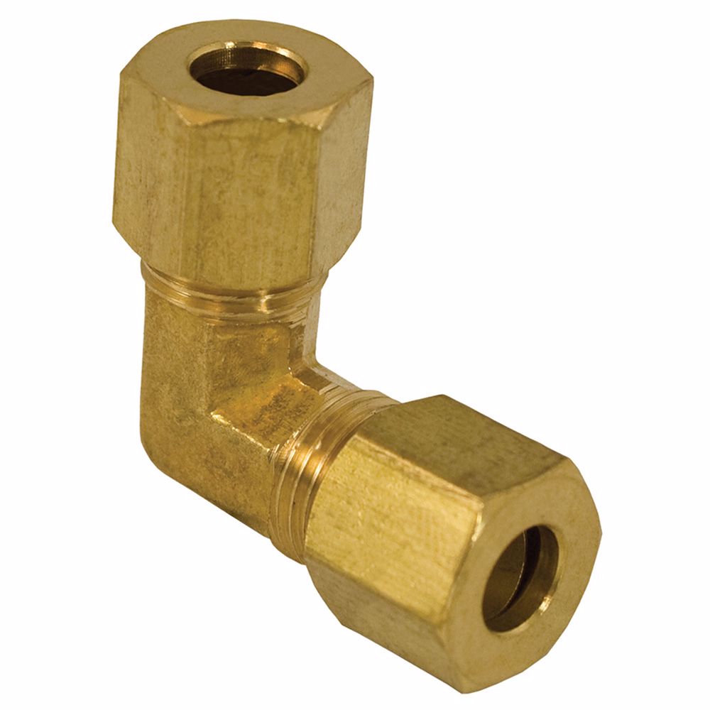 Jones Stephens C74040LF 1/4" Brass Compression 90° Elbow