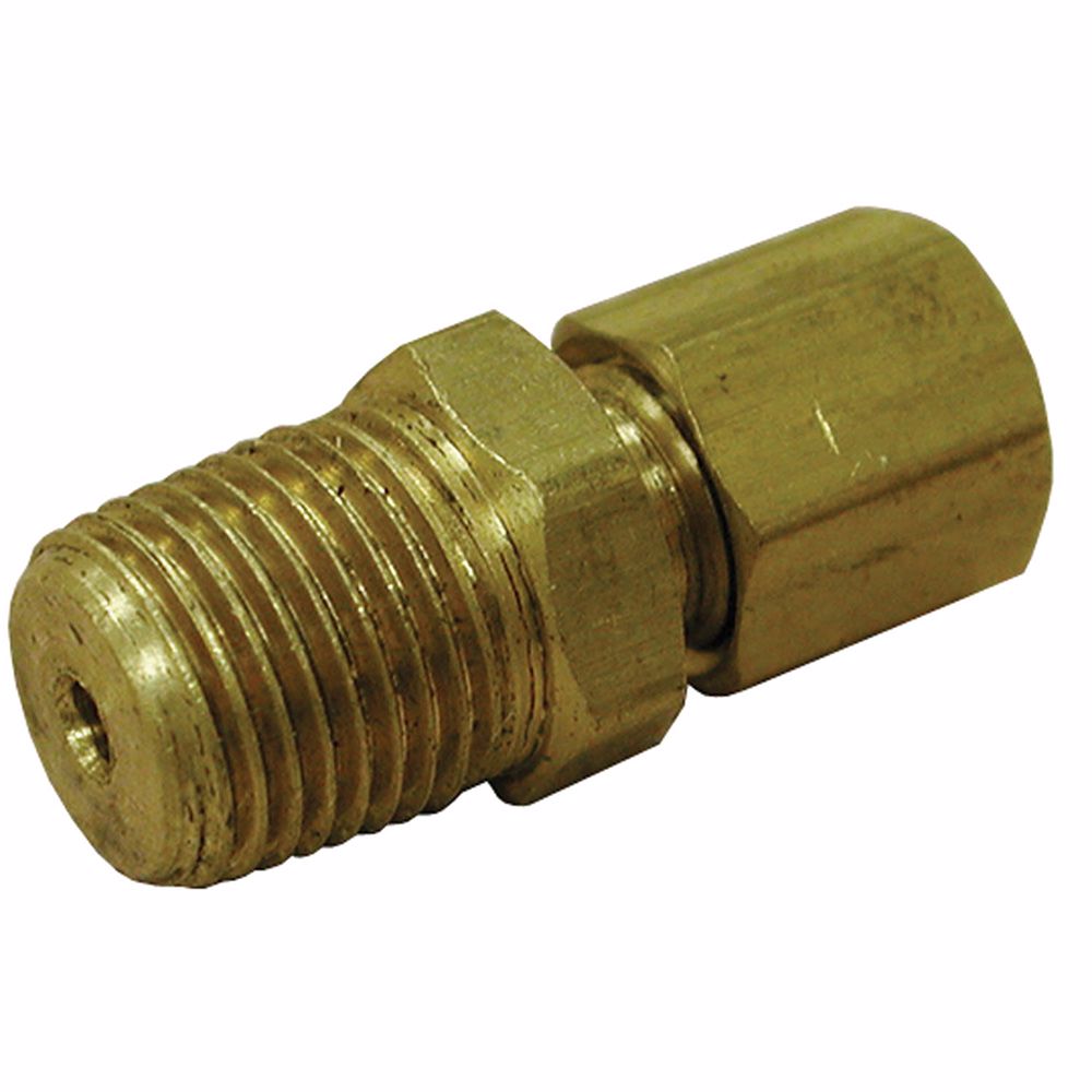 Jones Stephens C74123LF 1/4" x 1/2" Brass Compression x MIP Connector