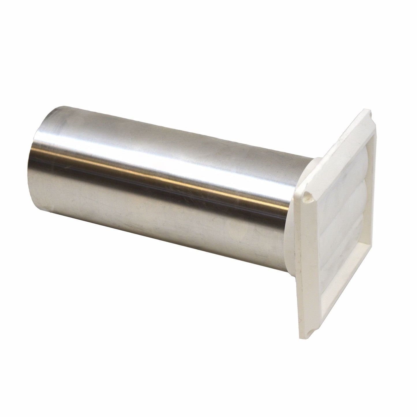 Jones Stephens D04025 4" Louvered Dryer Vent Hood, White Hood