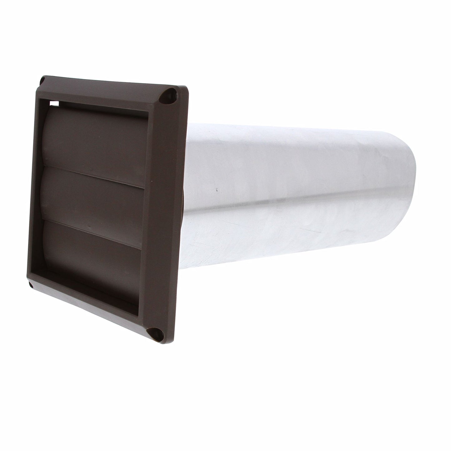 Jones Stephens D04026 4" Louvered Dryer Vent Hood, Brown Hood