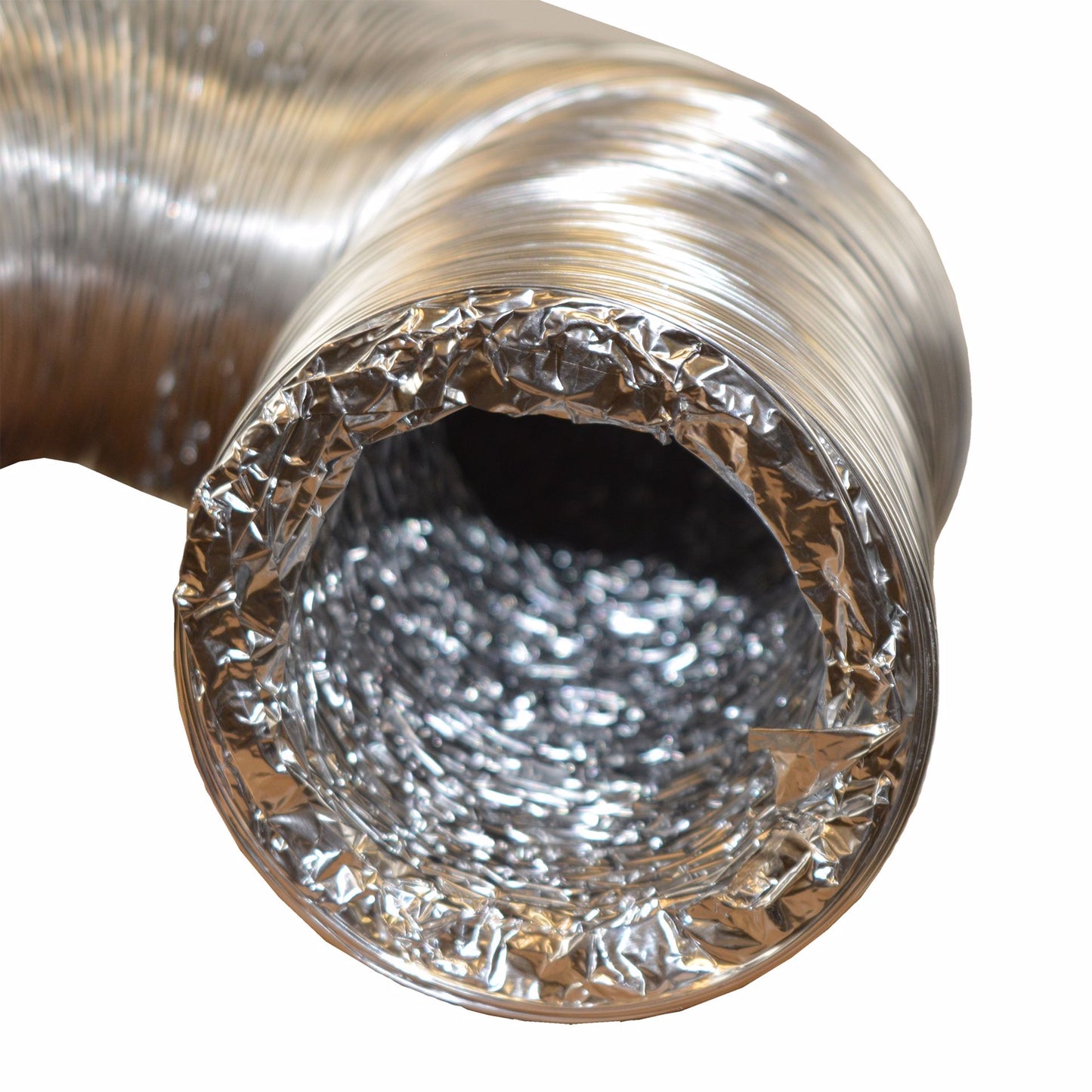 Jones Stephens D04056 4" x 25' Flexible Semi-Rigid Aluminum Foil Ducting