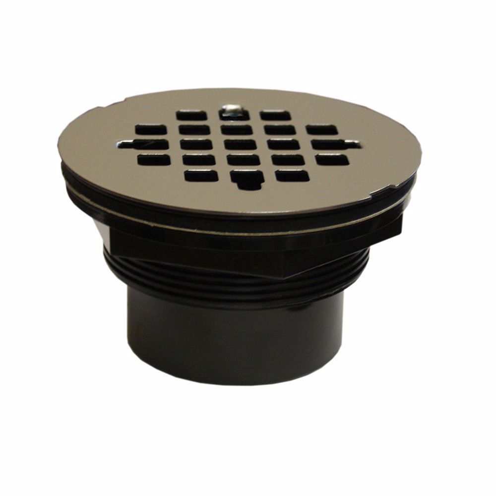 Jones Stephens D41307 2" ABS Drop-in Solvent Outlet Shower Stall Drain with Stainless Steel Strainer