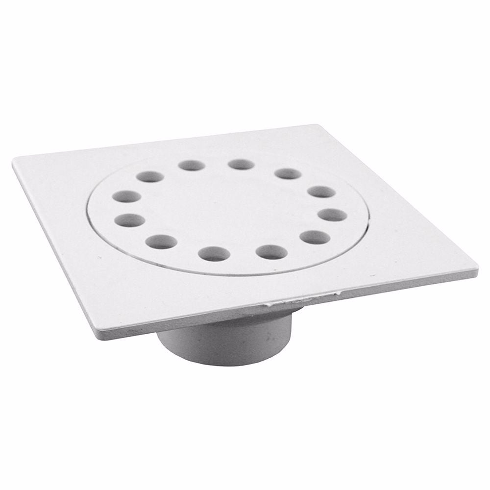 Jones Stephens D42006 6" x 6" PVC Bell Trap with 1-1/2" x 2" Outlet