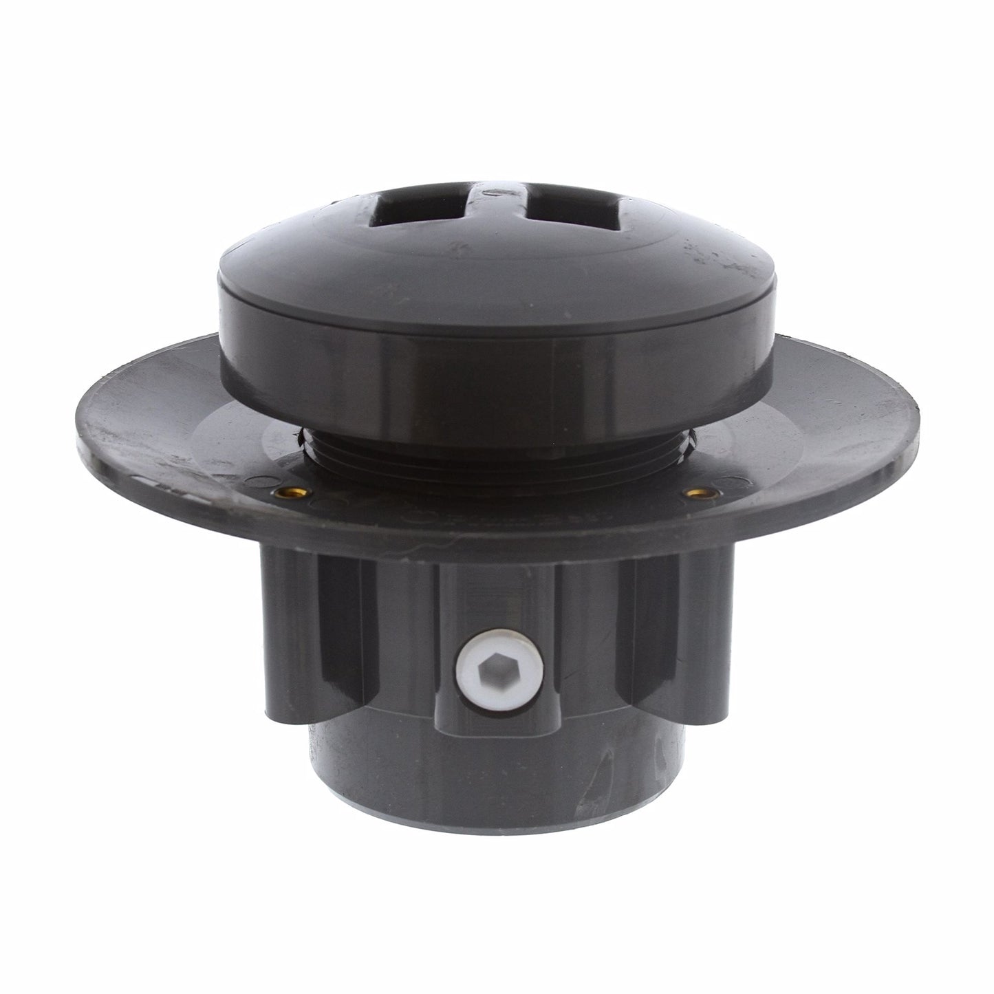 Jones Stephens D49655 3" x 4" LevelBest® Complete Heavy Duty Slab Drain System with 3" Metal Spud and 5" Nickel Bronze Strainer