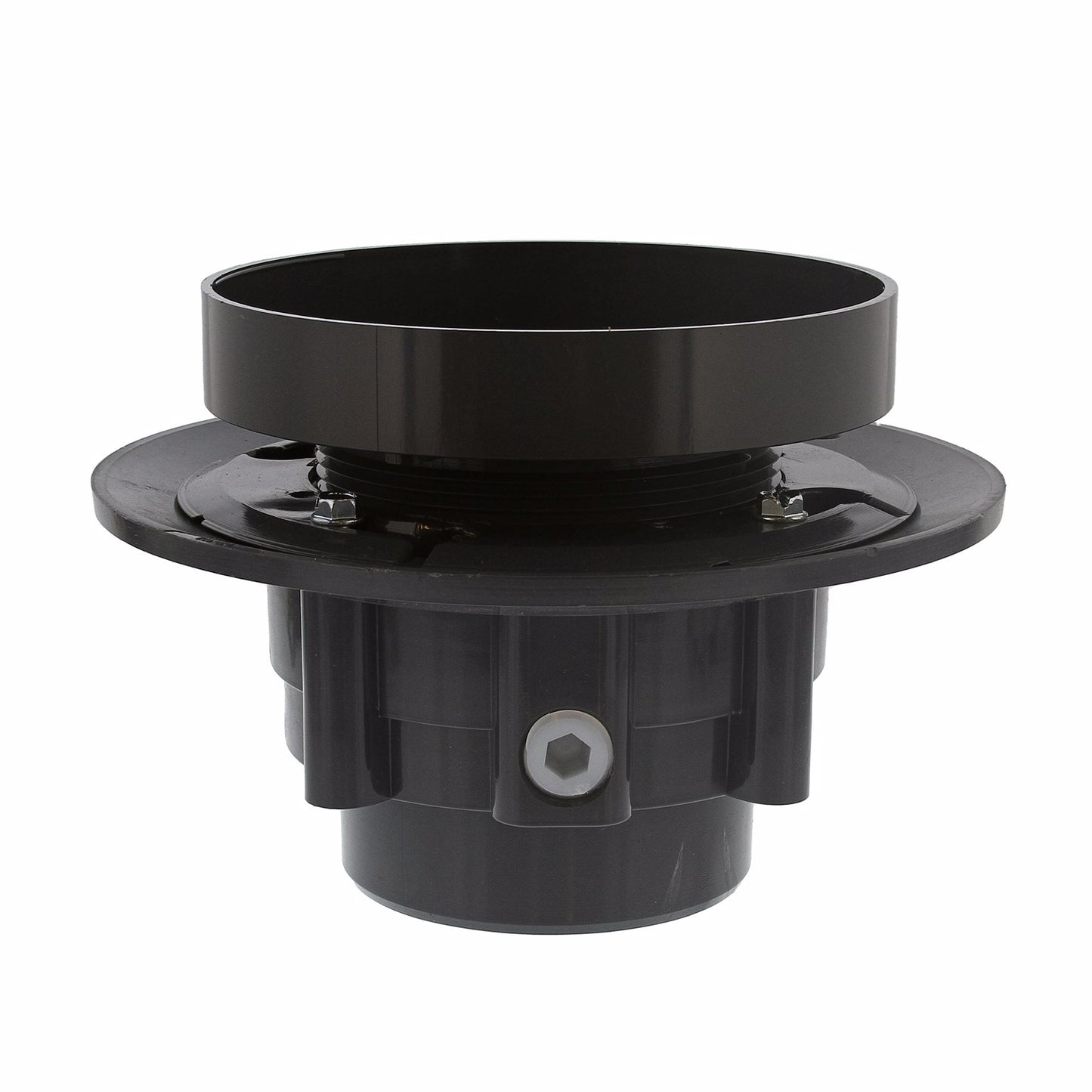 Jones Stephens D50477 3" x 4" LevelBest® Complete Heavy Duty Drain System with 3-1/2" Plastic Spud and 6" Nickel Bronze Strainer