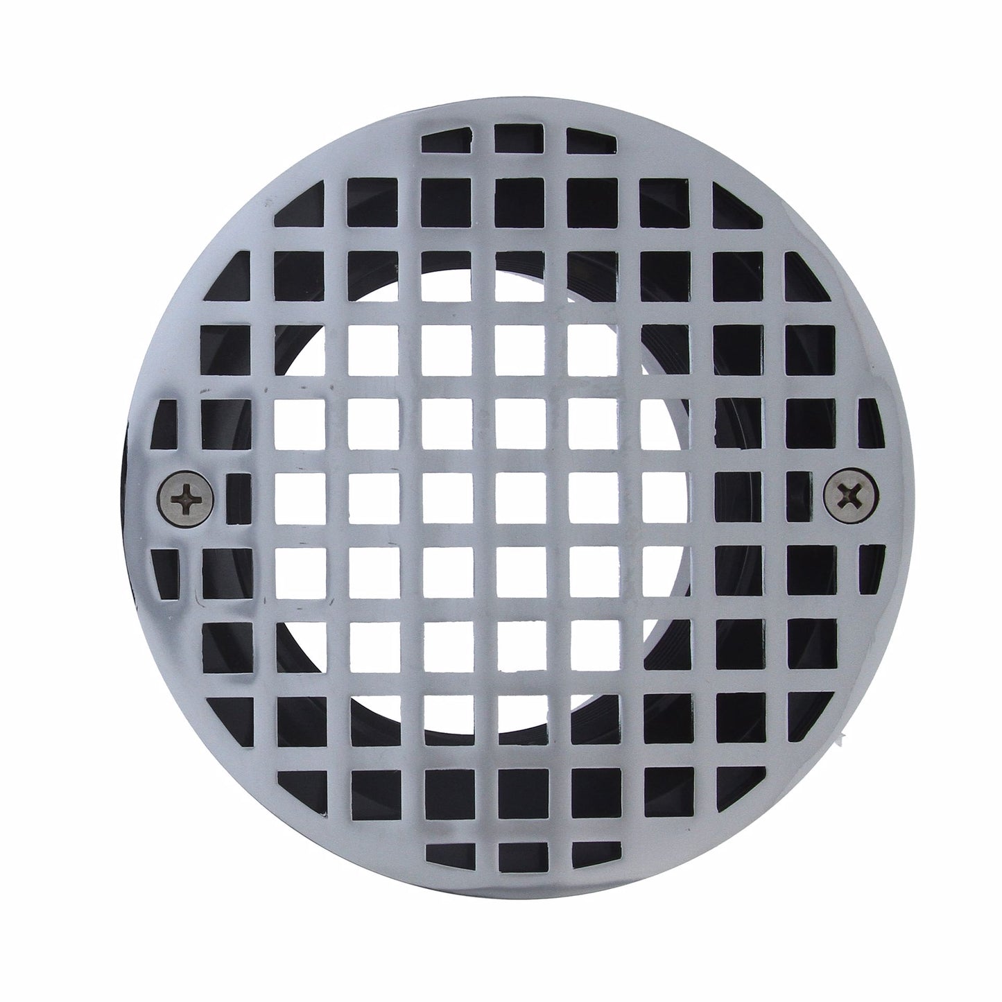 Jones Stephens D53447 2" Heavy Duty PVC Drain Base with 3-1/2" Plastic Spud and 5" Chrome Plated Strainer