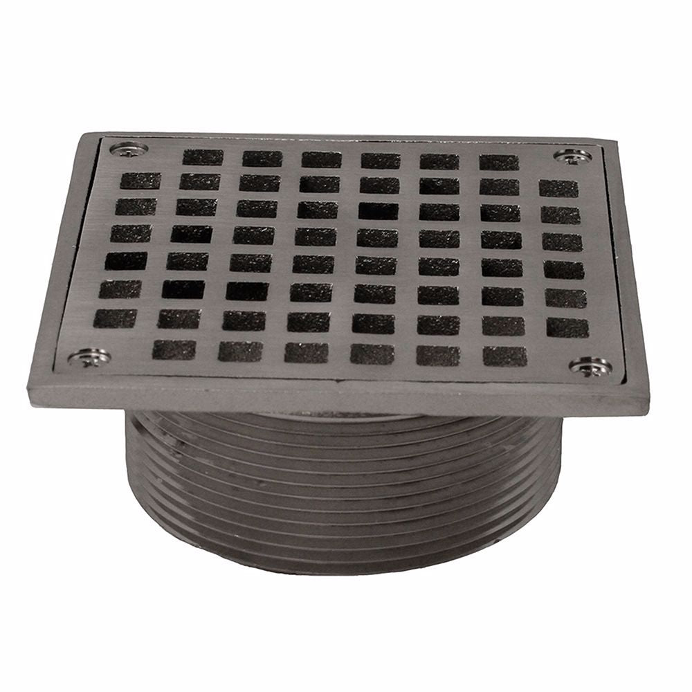 Jones Stephens D6096BN Brushed Nickel 3-1/2" Metal Spud with 5" Square Strainer