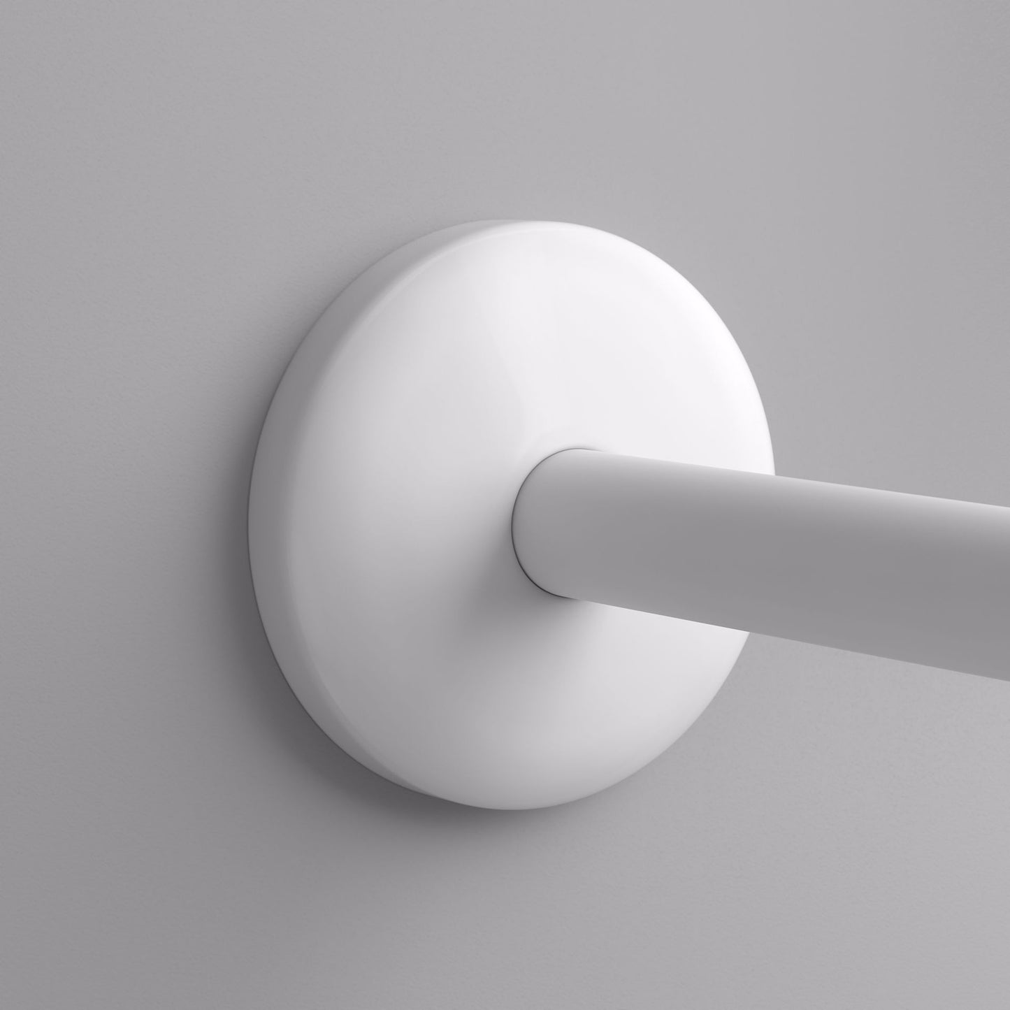 Jones Stephens E15050 1/2" CTS White Plastic Shallow Escutcheon, Bag of 50