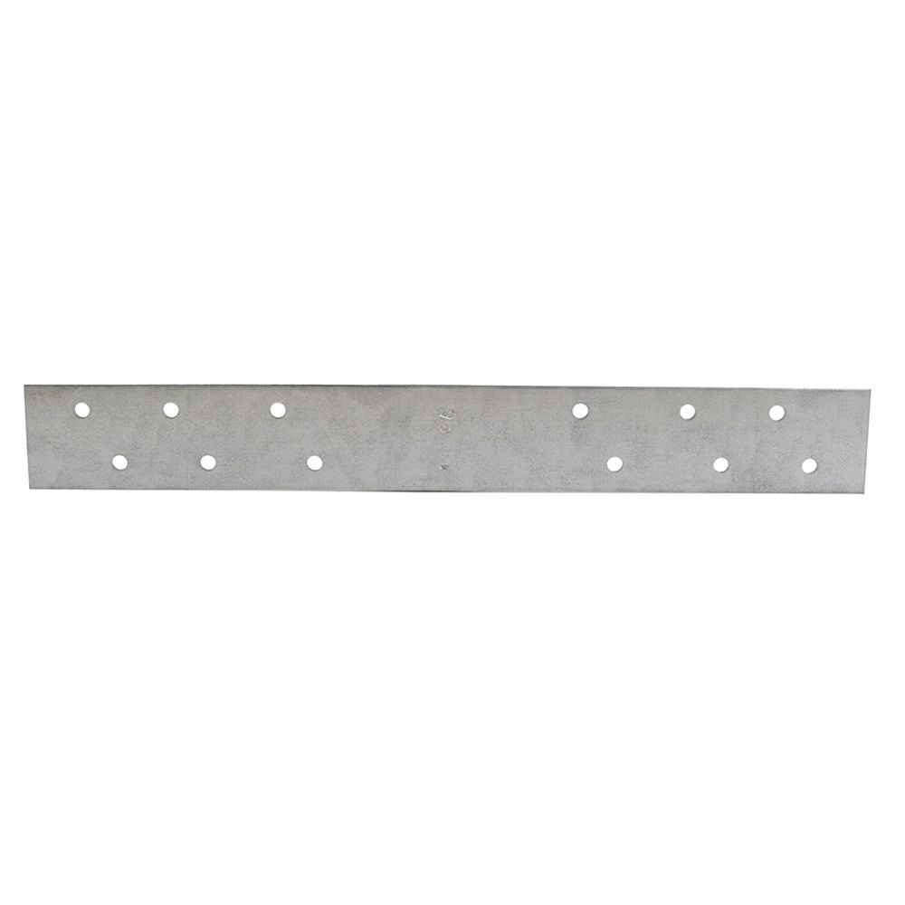Jones Stephens F160246 1-1/2" x 24" Galvanized Steel Standard F.H.A. Strap with 6 Offset Holes, 16 Gauge, Box of 50