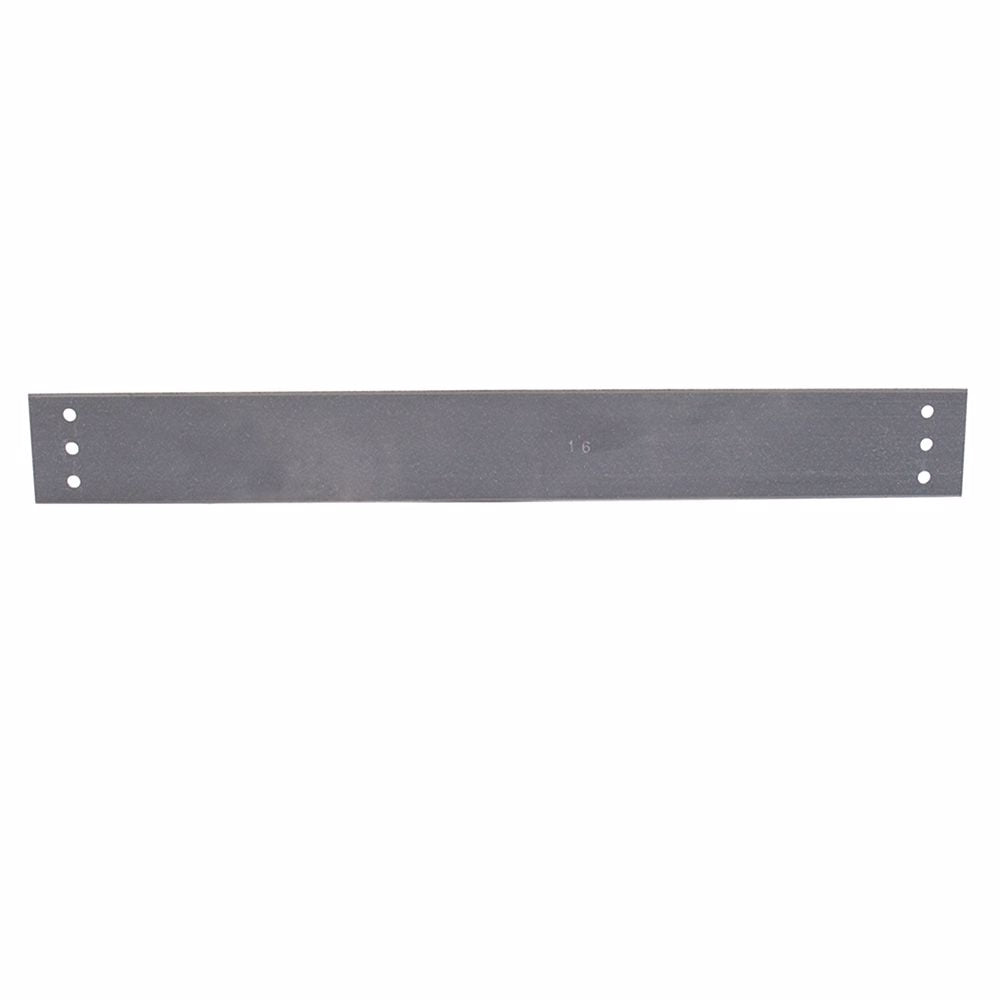 Jones Stephens F160363 3" x 6" Galvanized Steel F.H.A. Strap with 3 Holes Vertically Aligned, 16 Gauge, Box of 50