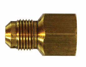 Jones Stephens F40121 7/8" x 3/4" Brass Flare x FIP Coupling