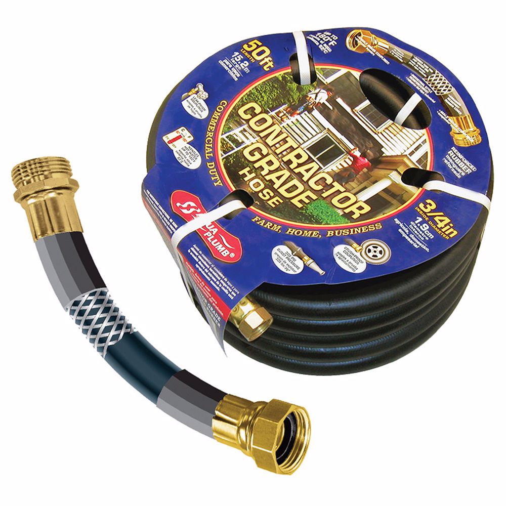 Jones Stephens G04026 3/4" x 50' Rubber Garden Hose
