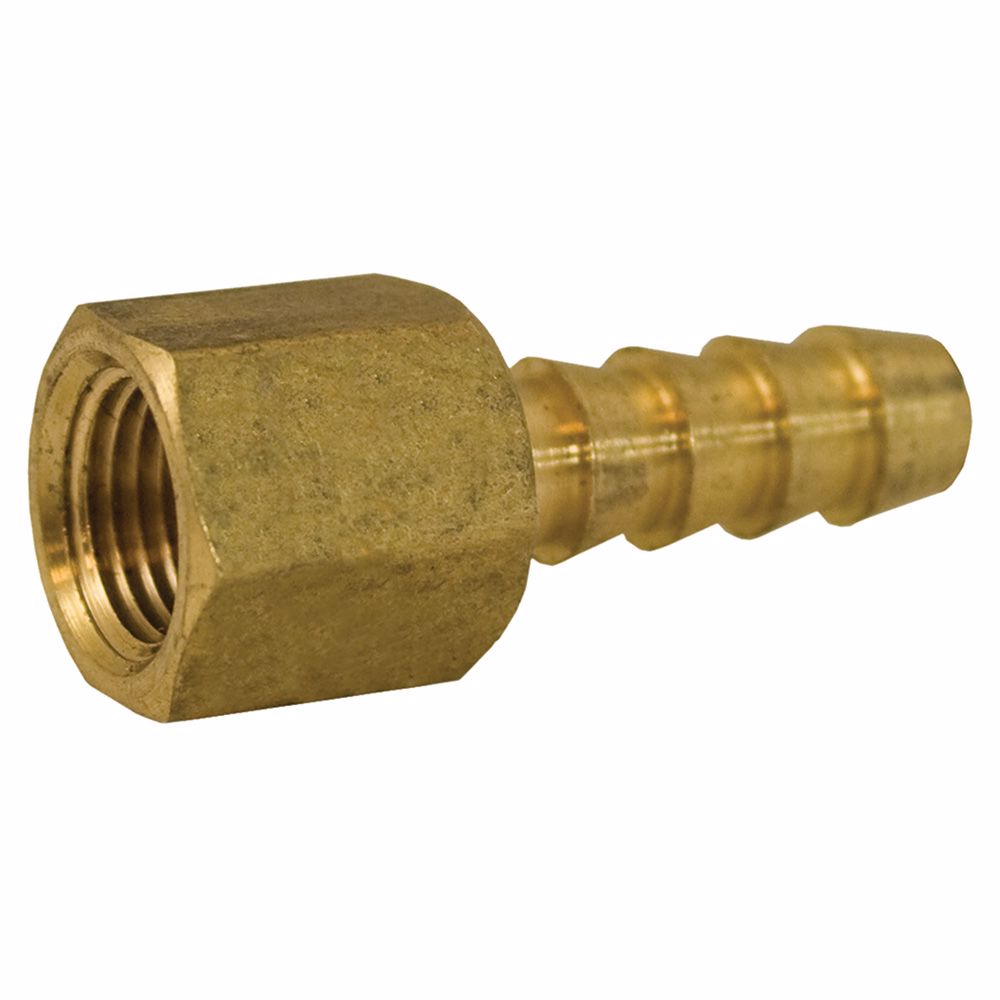 Jones Stephens G26034 3/16" x 1/4" Brass Hose Barb x FIP Adapter