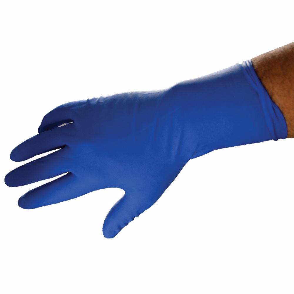 Jones Stephens G50212 Disposable Blue Latex Gloves