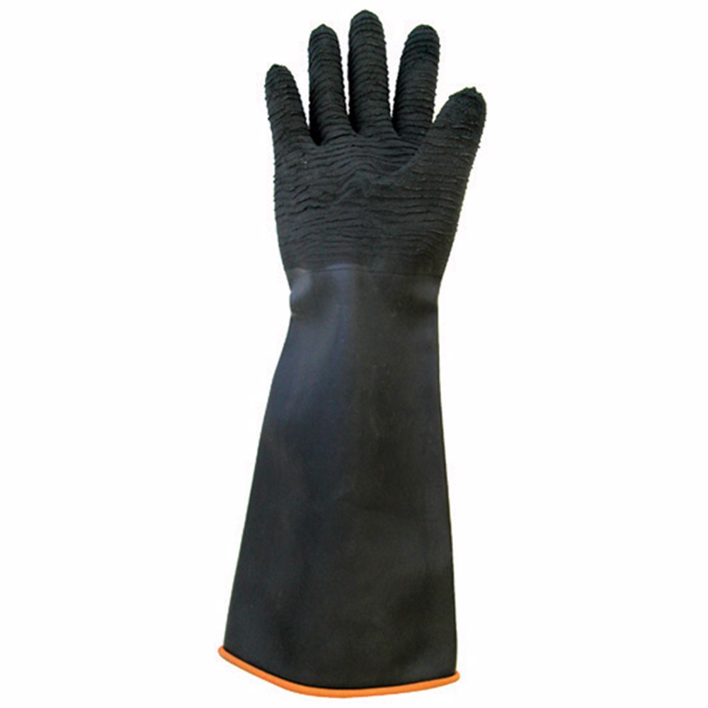 Jones Stephens G50220 18" Industrial Rubber Work Gloves, 10 Pairs