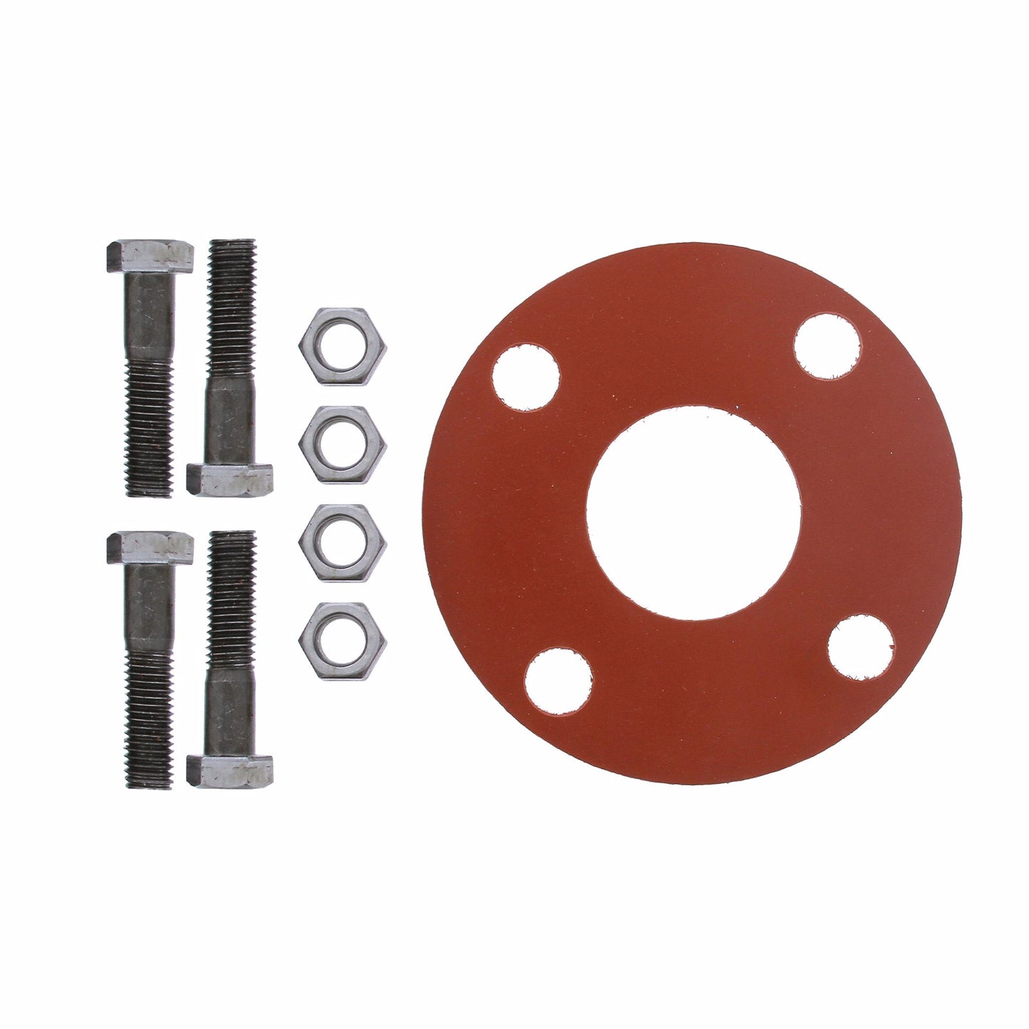 Jones Stephens G51102 2" Red Rubber Full Face Gasket Kit, 5/8" x 2-3/4" Bolt Size