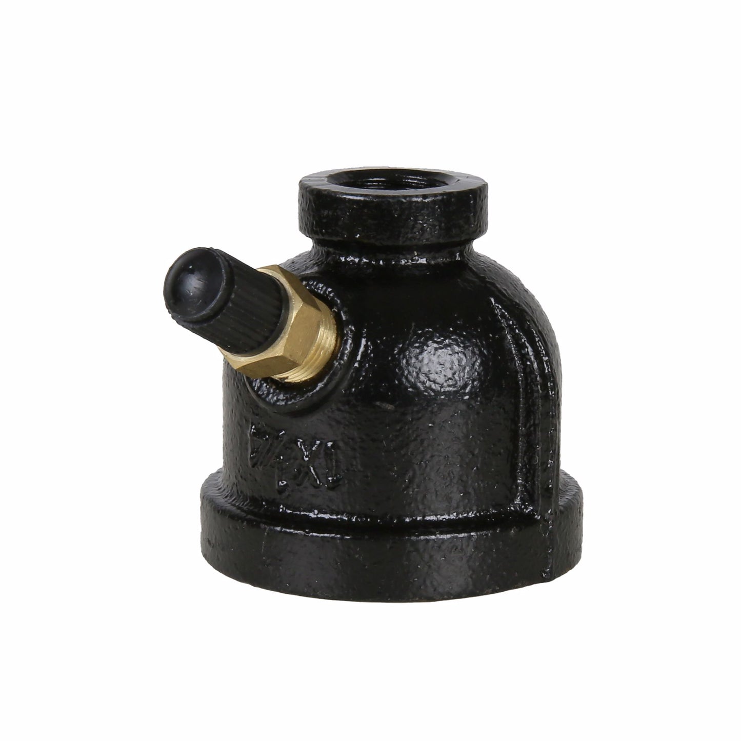 Jones Stephens G67002 1" Gas Test Gauge Body with Valve, Bell Style