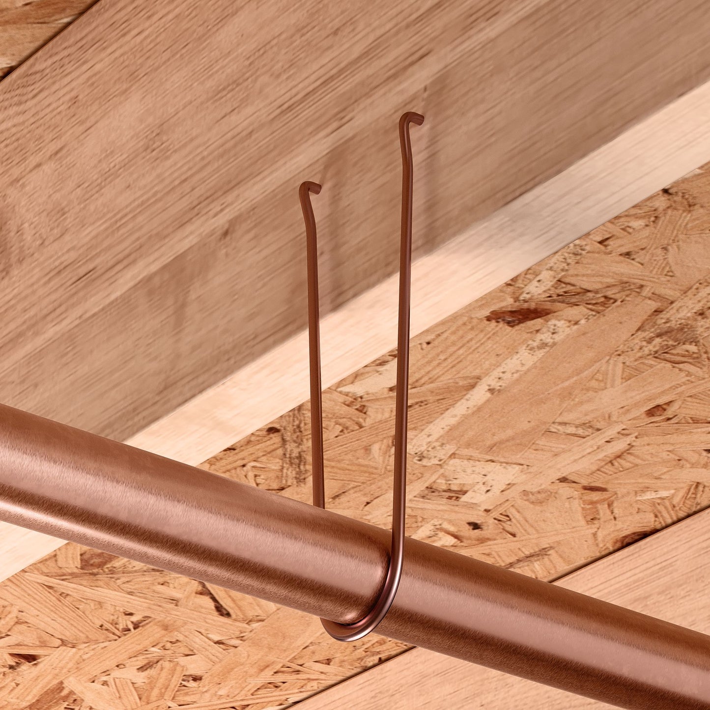 Jones Stephens H11156 1-1/2" x 6" Copper Clad Steel Wire Hook Pipe Hanger, Carton of 50
