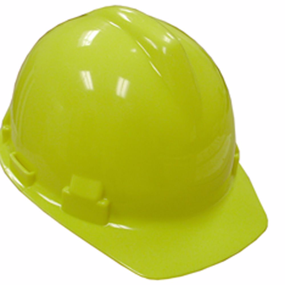 Jones Stephens H40001 Safety Hat Yellow with 4-point Pin Lock Suspension