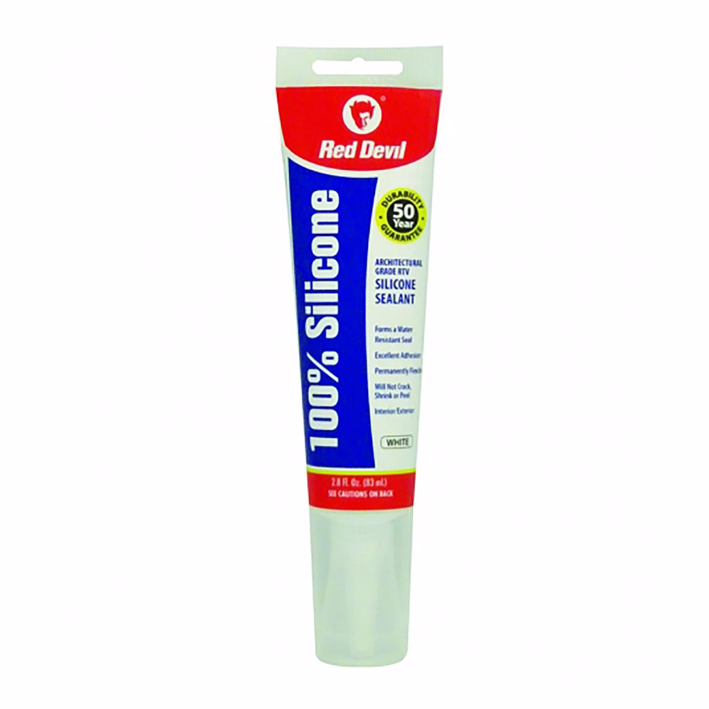 Jones Stephens J40197 2.8 oz. 100% White Silicone Tub and Tile Sealant, Carton of 12