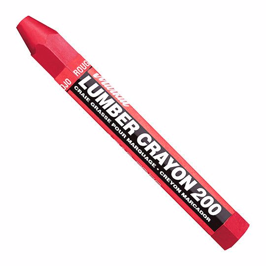 Jones Stephens J40352 Red Lumber Crayon, Carton of 12