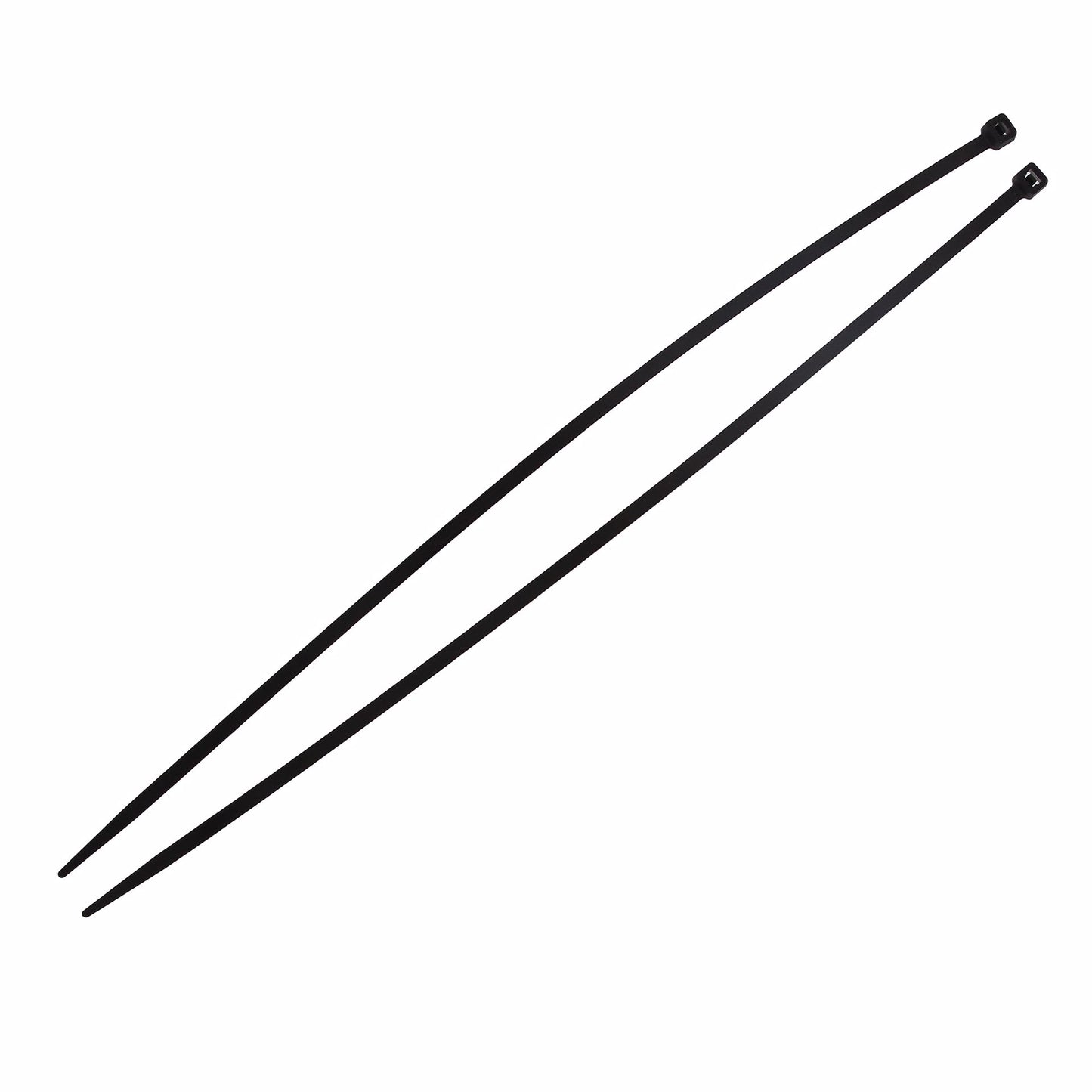 Jones Stephens J40447 14" 50 lb. Cable Ties, Black, Bag of 100