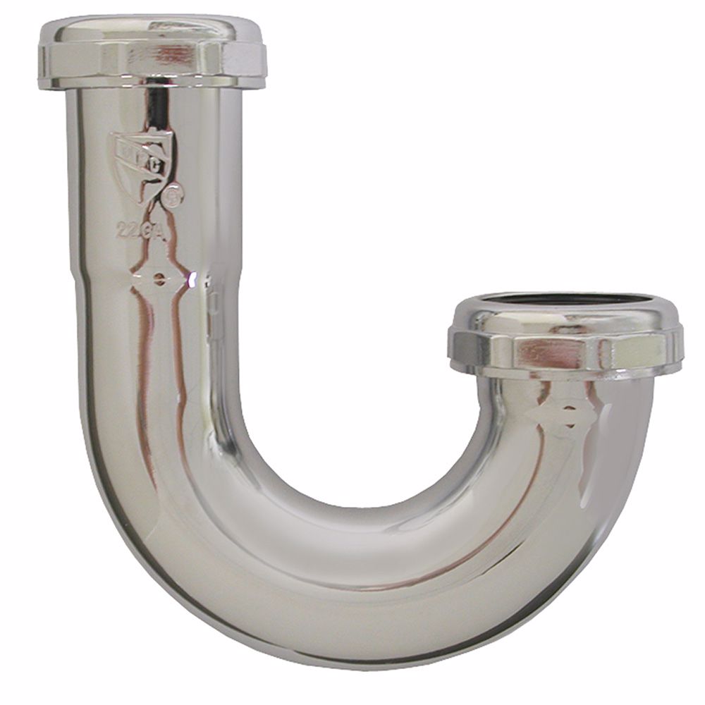 Jones Stephens P38019 1-1/2" Chrome Plated Brass J-Bend 20 Gauge
