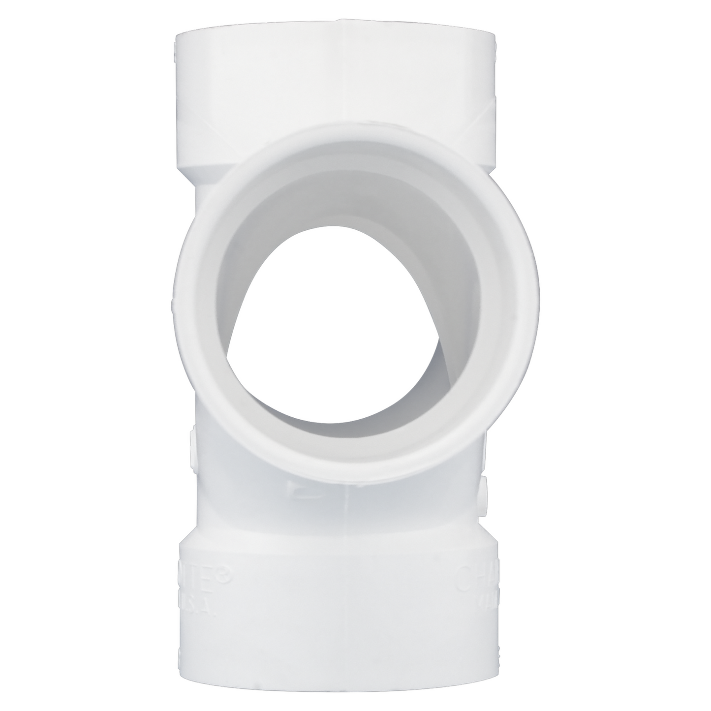 Jones Stephens PDT530 3" PVC Double Sanitary Tee