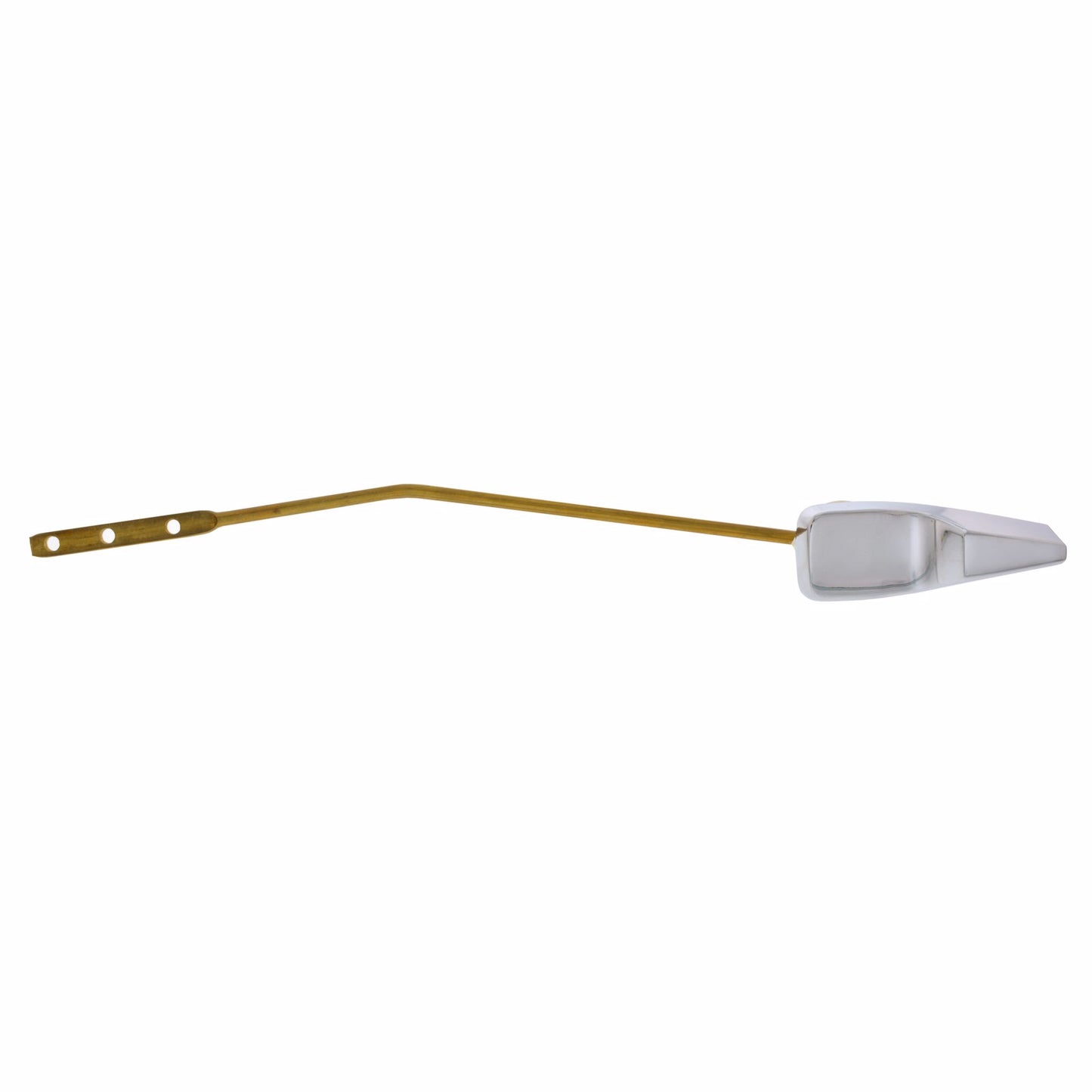 Jones Stephens T01072L Chrome Plated Tank Trip Lever fits Mansfield® with 10" Bent Brass Arm and Plastic Spud and Nut