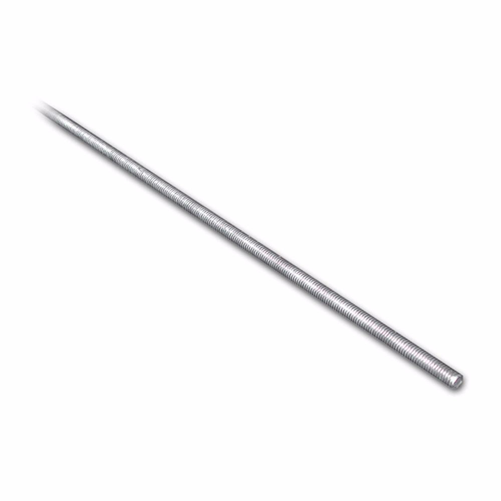 Jones Stephens T38110 3/8" x 10' Galvanized Threaded Steel Rod, Zinc Finish, Carton of 25