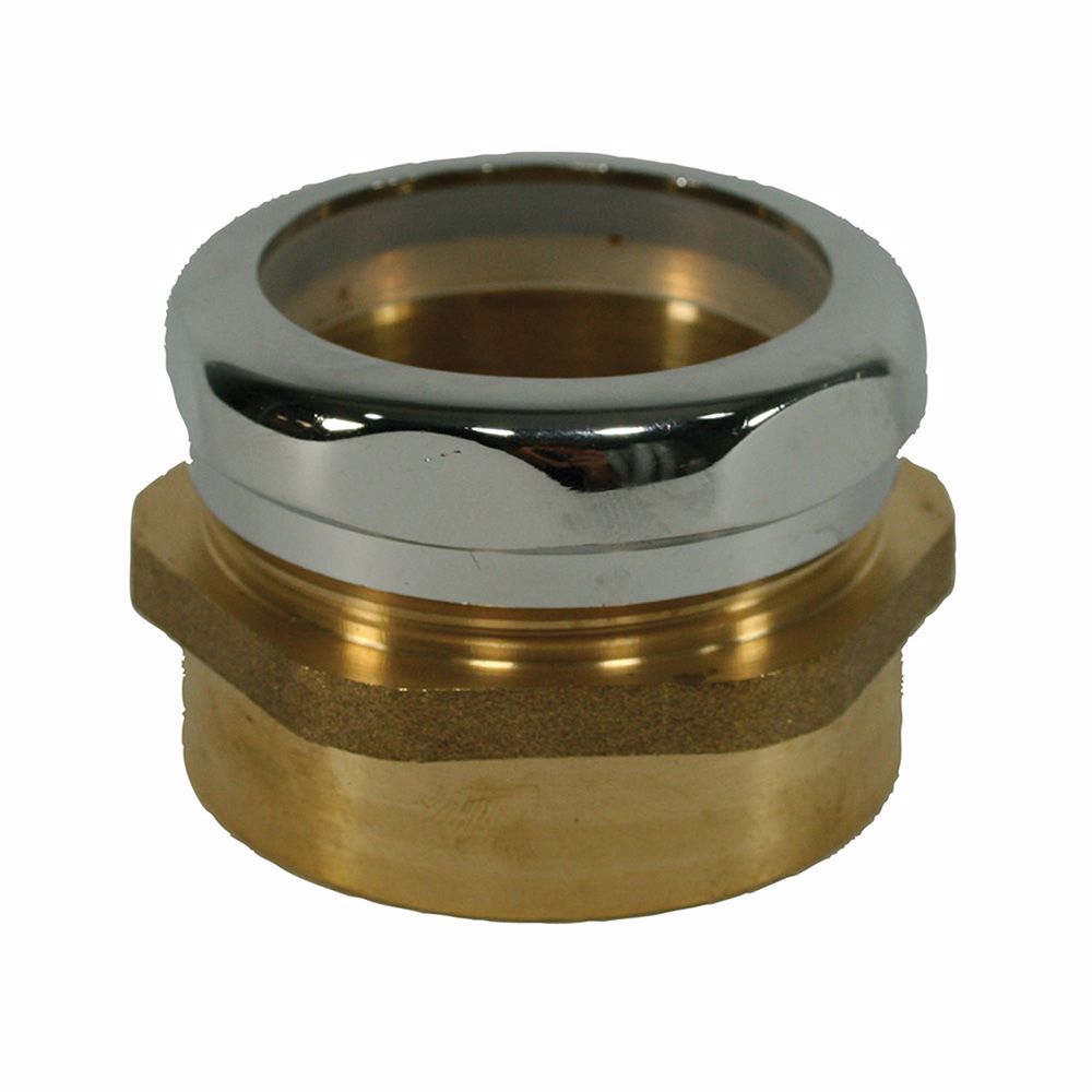 Jones Stephens T76250 1-1/2" MIP x 1-1/2" OD Waste Connector with Poly Washer