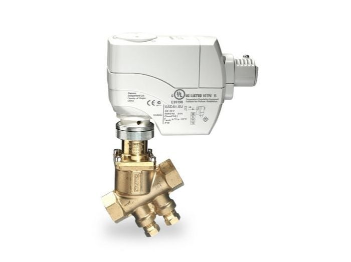 Siemens 232-04314-9 PICV, 1-1/4", NO, 9 GPM MAX FLOW PRESET, SSD ACTUATOR, 3P (FLOATING), SR