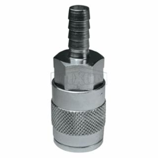 DIXON VALVE 4FS4 1/2" Ind Coupler 1/2" Barb Steel