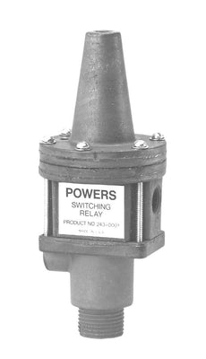 Siemens 243-0001 SWITCHING RELAY, PNEUMATIC 3-WAY, ADJ CHANGEOVER, 1/8" NPT THREAD PORTS, 9PSI