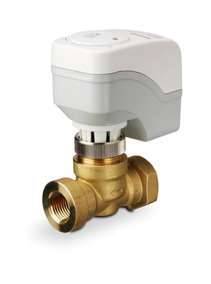Siemens 244-00213 ZONE VALVE, 2-WAY, 1", 7.0 CV, NPT W/ 24V FLOATING NSR ACTUATOR