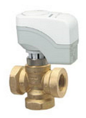 Siemens 244-00234 ZONE VALVE, 3-WAY, 1/2", 4.0 CV, NPT W/ 24V FLOATING NSR ACTUATOR