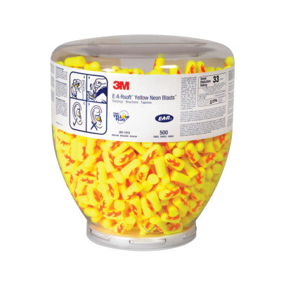 3M™ 391-1010 Earsoft Yellow Blastsreg One Touch Refill (500 PR)