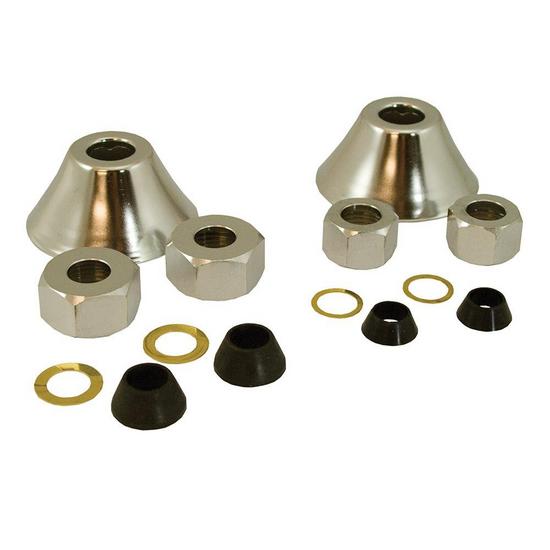 Jones Stephens B49022 Replacement Nuts, Washers and Escutcheons for Offset Bath Supplies
