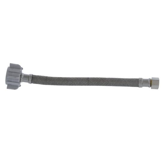 Jones Stephens S04216 3/8" Compression x 7/8" BC x 9” Braided Stainless Steel Toilet Connector