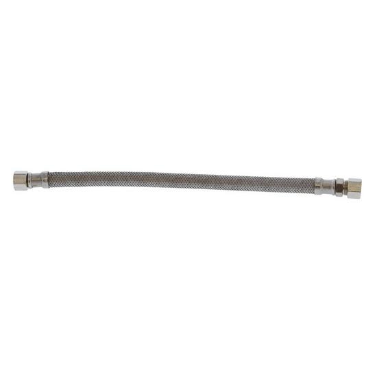 Jones Stephens S04240 3/8" OD x 3/8" Compression x 12” Braided Stainless Steel Delta® Style Faucet Connector