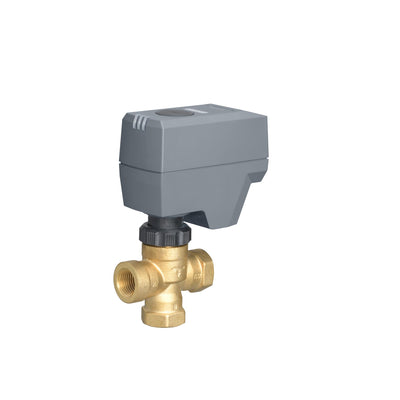 Siemens 248-00234 ZONE VALVE, 3-WAY, 1/2", 4.0 CV, NPT W/ 24VAC, SSP61U ACTUATOR, 0-10VDC, NSR