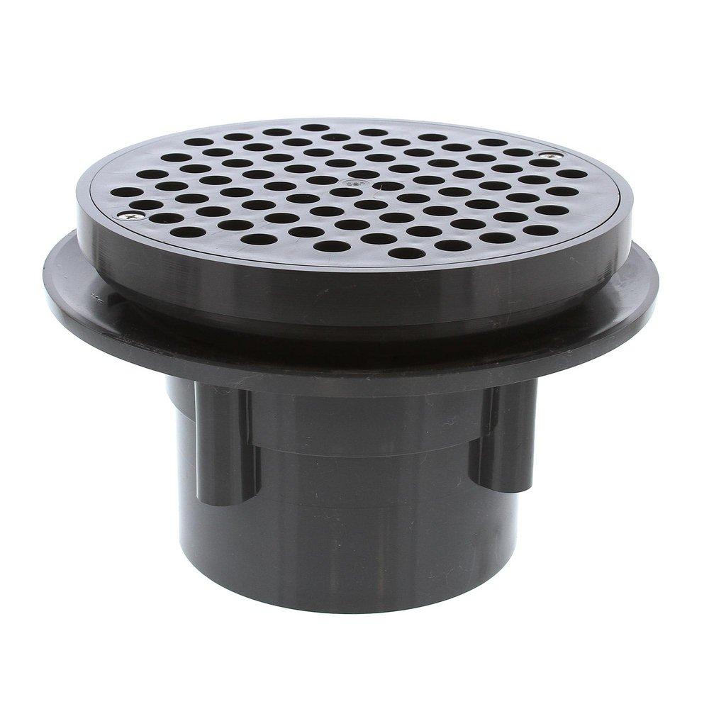 Jones Stephens D49822 4" Heavy Duty Traffic PVC Floor Drain with 8-1/2" Pan