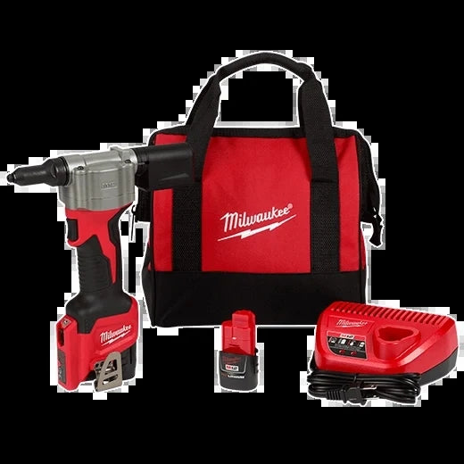Milwaukee Tool 2550-22 M12 Rivet Tool Kit, 1 EA