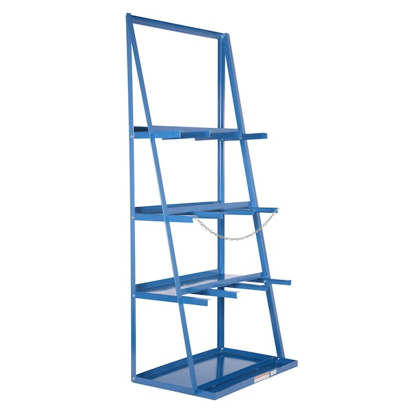 Vestil VBR-9 Vertical Bar Rack 39-1/4"W x 24"L x 84-1/2"H Blue Painted Steel