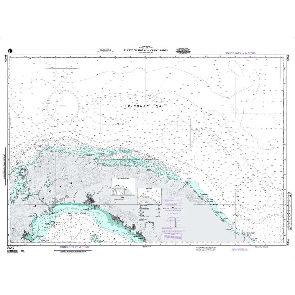 Paradise Clay NGA_26060 NGA Chart Puerto Cristobal to Cabo Tiburon â Panama