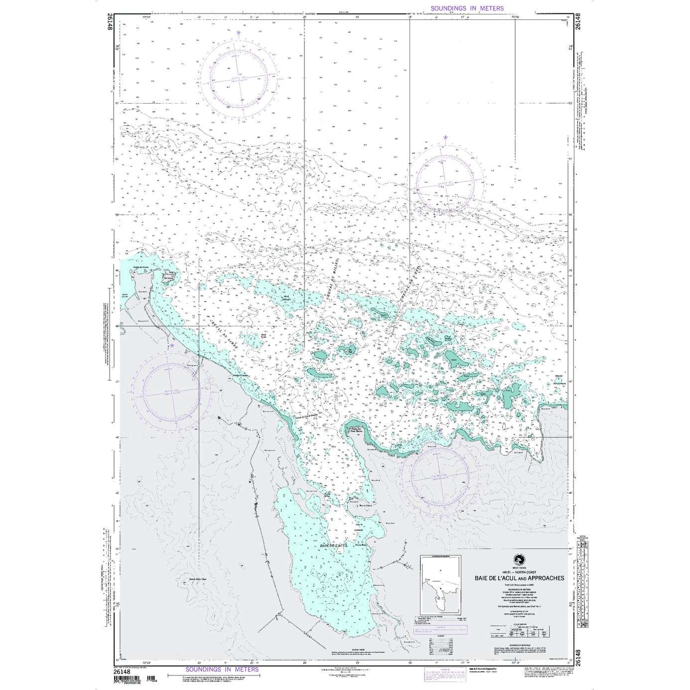 Paradise Clay NGA_26148 NGA Chart Baie de Lacul and Appraoches