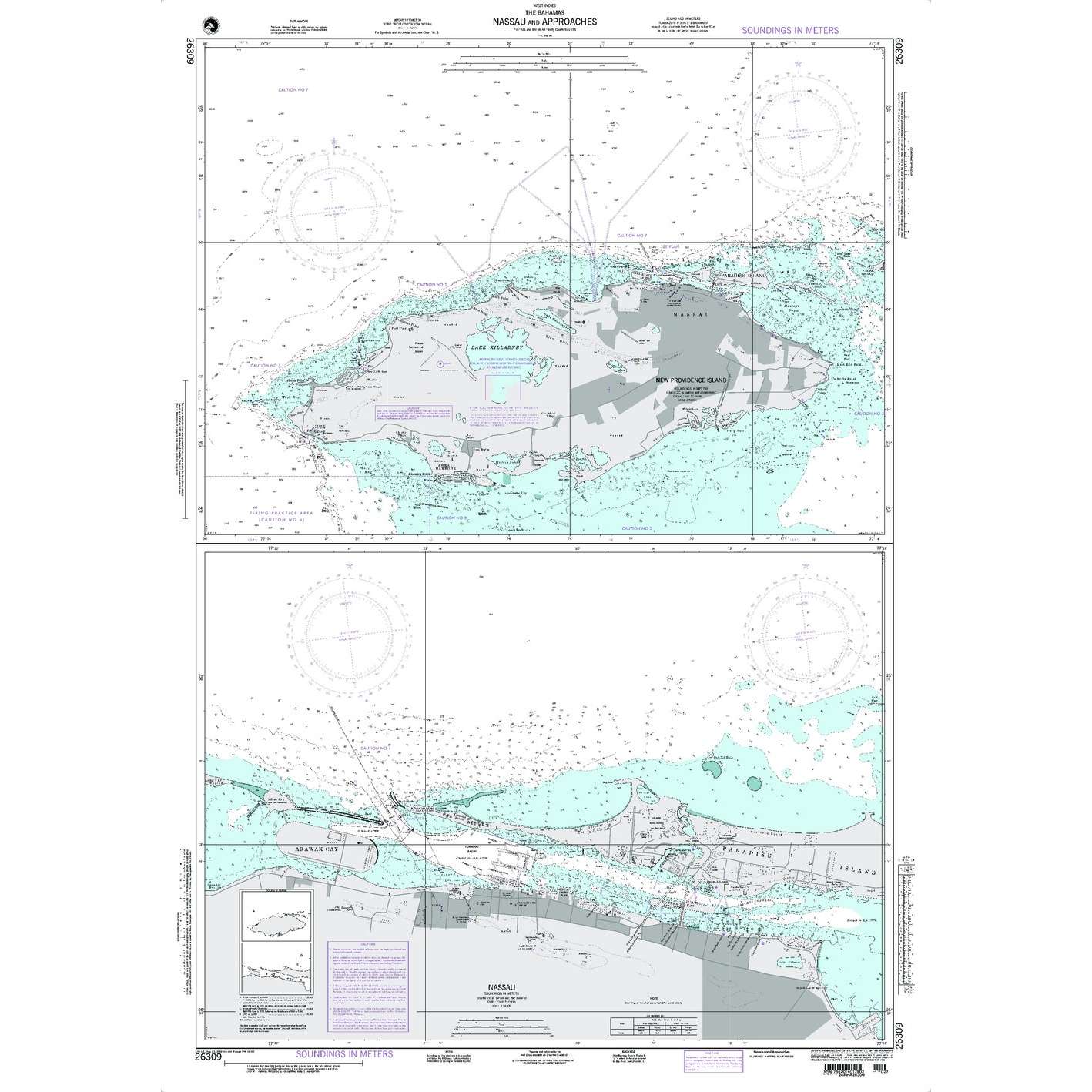 Paradise Clay NGA_26309 NGA Chart Nassau and Approaches