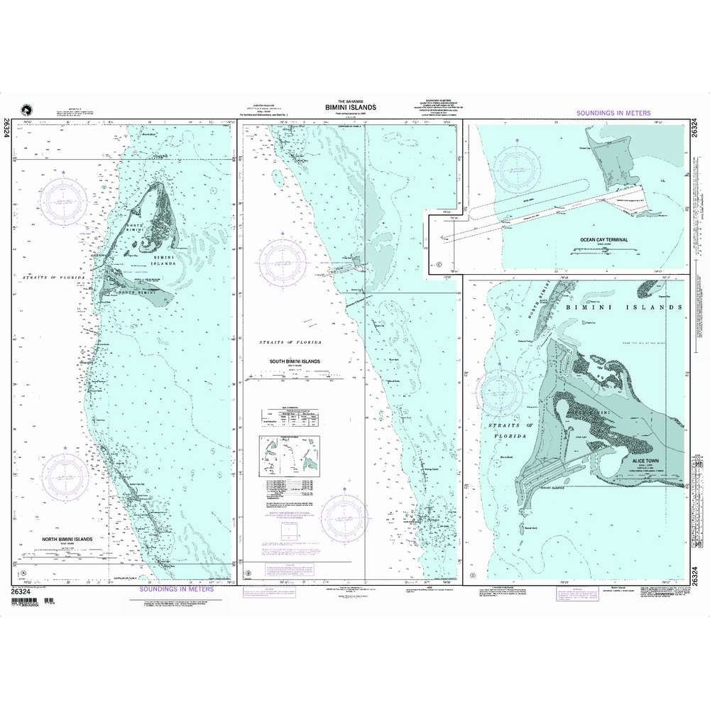 Paradise Clay NGA_26324 NGA Chart Bimini Islands;North Bimini Islands